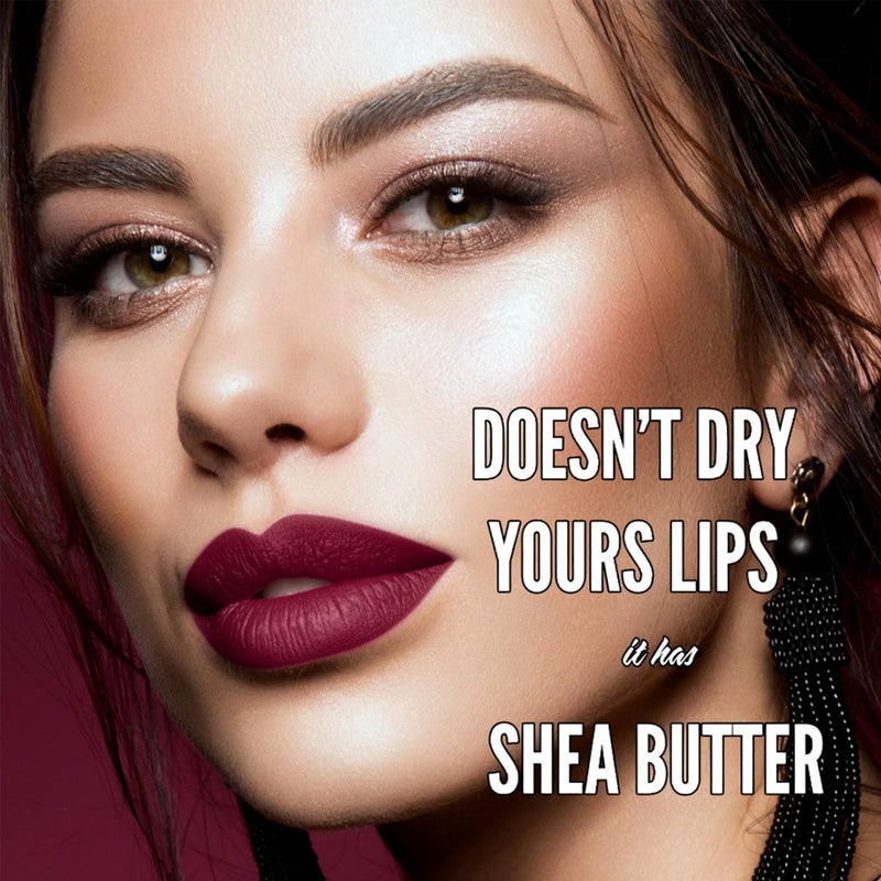 Mynena Muted Mauve Rose Matte Liquid Lipstick | Long-Lasting Comfort | Smudge-Proof Transfer-Resistant | Full Coverage Non-Drying | Vegan & Cruelty-Free | All-Day Wear Lip Color | Lisy - Image 3